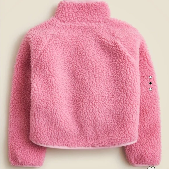 NWT J.Crew Girls Sherpa Zip Up Jacket - Picture 2 of 3